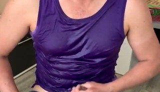 Piss soaked, I cum on my face