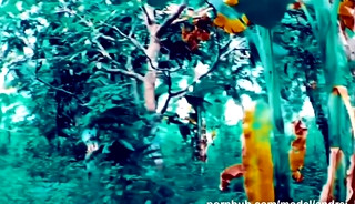 Sexy Pinoy Green Elf pissing and jerking in the forest