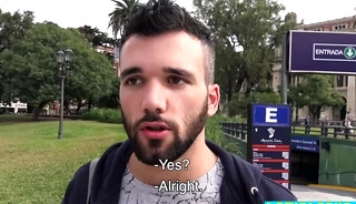 Latin teen picks up stranger for some bareback anal sex