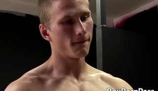 Sensitive young twink is rear-ended by a hole hungry jock