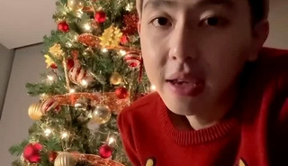 Setting up my Xmas tree into jerking off