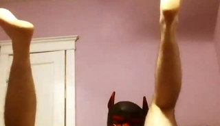 pup fucks himself with dildo FULL