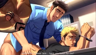 Police Officer - Interrogation - Cartoon