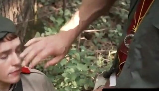 Caught Watching Master Scout piss