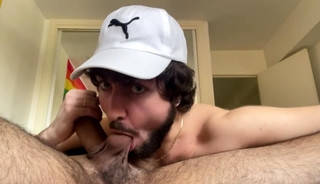 sucking my friend dick till he cums in my mouth