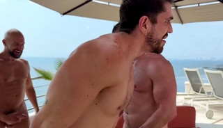Three Hot Daddies Fuck