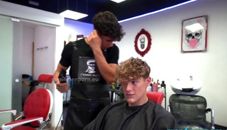 barber shop with angel & melvin