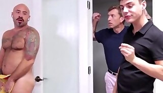Stepson Seduced By Stepdad's Muscle Hunk Boyfriend