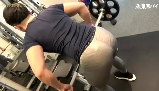handjob at the gym