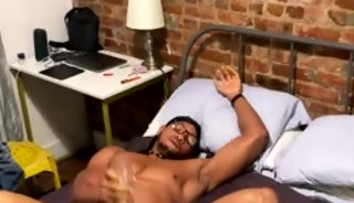 Caribbean man playing with toy