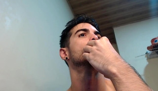 Uncut Cock Wank and Self Suck