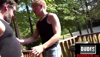 Two country studs Ash Recker and Zacc Andrews rub their bodies and pound each other