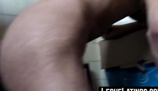 Straight Latino's first gay blowjob leads to a raw, spunk-filled facial