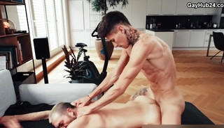 That big cock in his opened hole feels like heaven