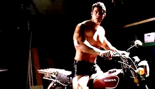 Zeb Atlas Stripping, Flexing, Posing, and Jacking Off On A Motorcycle