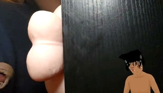 Should you put your dick in it!? - Getting an interesting angle of fucking this sex toy