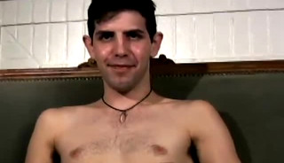 Slim twink tugs on his throbbing dick in this classic video