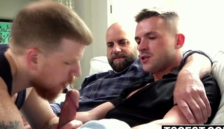 Stevie Trixx chowing down Girth Brooks big cock and then gets so wet