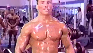 Steve McKenzie Lifting Weights And Sexy Posing