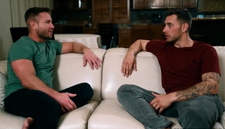 Summer Blayne ass fucking his new neighbor Carter Woods in his house