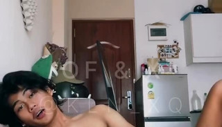 Young asian thai big dick cumming 2