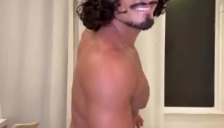 Look what happens after the towel drops
