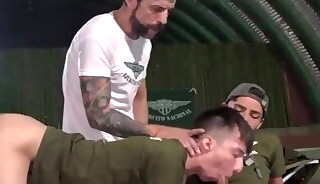 Teaching the New recruit how to fuck