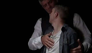 Noah White ass to fuck hard by DILF Dillon Stone