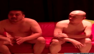 Big Dude Oto San Juggles Wanking And Anal Fingering His DILF Friend