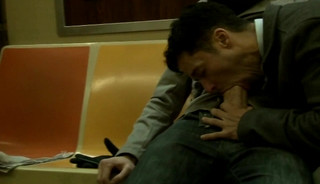 Two Straight Men Suck Cock On The Train