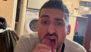 hot daddy sucking massive thick cock