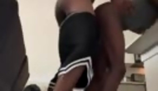Bros fuck in the kitchen