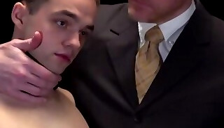 Teen fingered and fucked bareback while kinky voyeur watches