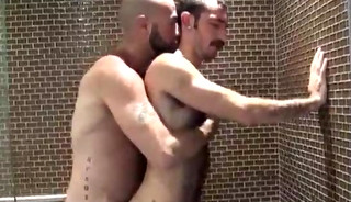 Peludos cogen en la regadera apelo