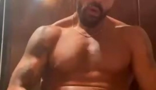 Argentine man masturbates