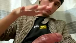 sexy dude clay jerking his cock