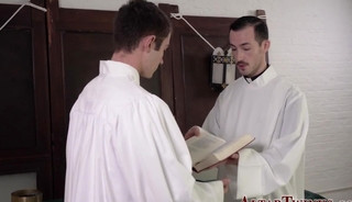 Catholic twink rides cock bareback