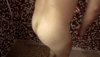 Sucking in the sauna