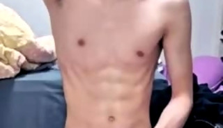 Chinese handsome twink cumshot