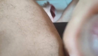 Guy Jacking Off With Glue In/On His Cock