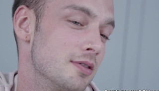 Damon Heart moans as CEO Manuel Skye tears his ass in the office