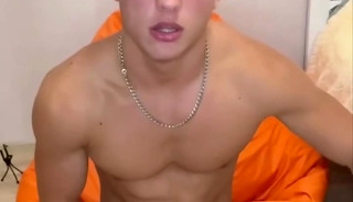 Hot muscular studs jerk off and cum compilation