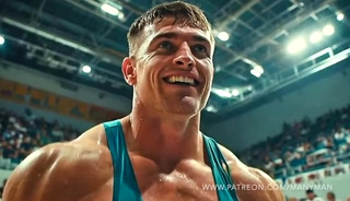 Muscle Guys Suck In The Gym ManyAMan