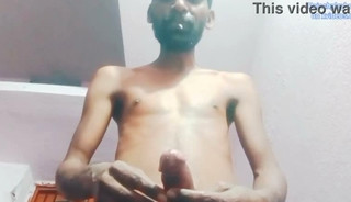 Rajesh spitting on the dick and cumshot