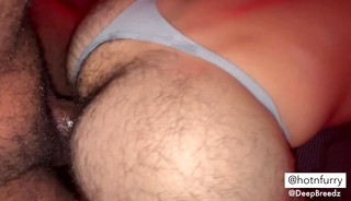 Hairy bottom fucked by verbal top