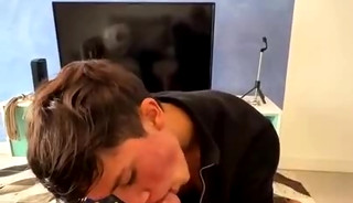 Cute Boy Takes Big Cock