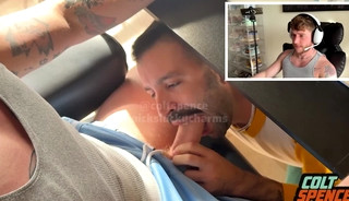 Hung Gamer Colt Spence Gets Worshiped Under Desk By Nick Charms