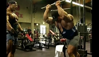 Jean-Pierre Fux and Nasser El-Sonbaty Lifting Weights And Sexy Posing