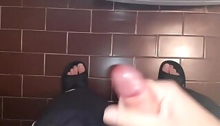 Masturbating in bathroom