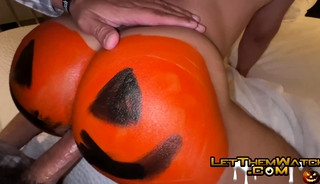 LetThemWatch - Juven Fucks Evan West Halloween Pumpkin Hole Gay Anal Sex